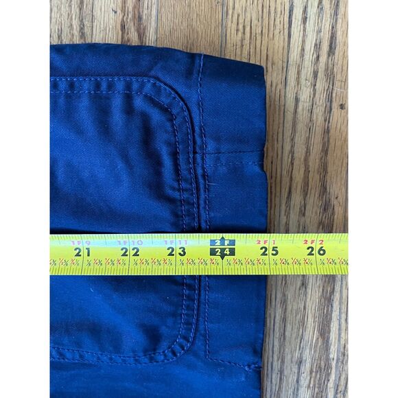 J. Crew Blue 100% Cotton Full Zip Utilty Button Up Jacket Top Women's Size Small - Picture 8 of 10